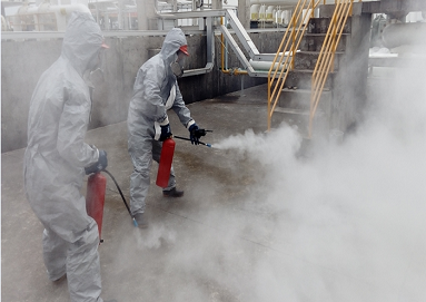 興盛油庫舉行消防演練，提高應(yīng)急能力